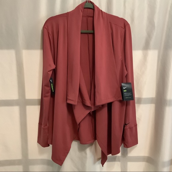 Nike Sweaters - NWT Nike dri-fit yoga long sleeve open cardigan